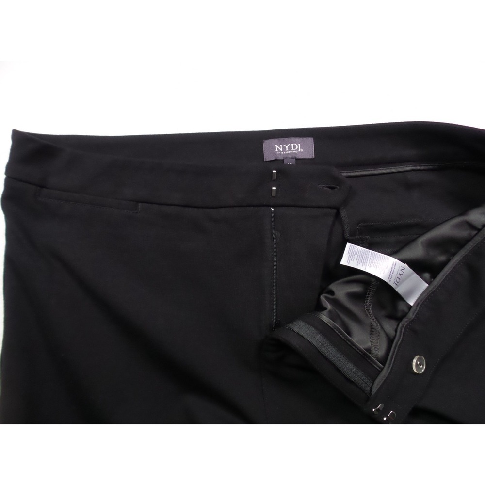 NYDJ Pants Womens‎ Size 18 Black Slim Trouser Ponte Knit Lift Tuck Stretch - Picture 4 of 14